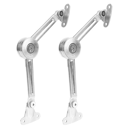 2pcs Chest Hinges, Alloy Lid Support Locking Fixed Hinge Close Quietly Heavy