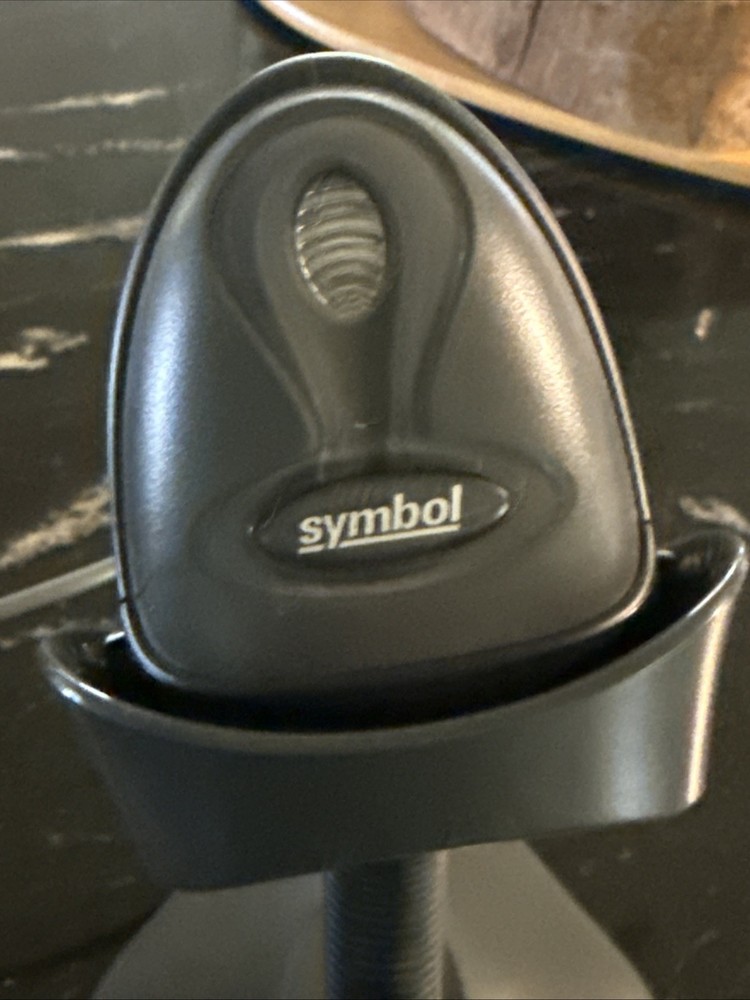 Symbol Technologies LS2208-SR20007 USB Laser Barcode POS Scanner with Dock Stand
