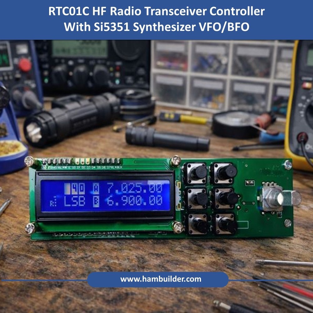 RTC01C Si5351 Digital VFO + BFO + S-meter + Transceiver Controller