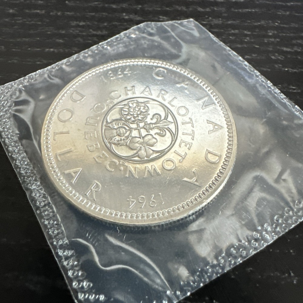 1964 *Missing Dot* Canada Silver Dollar Proof-like Uncirculated Coin