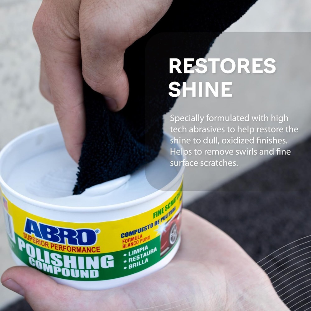 ABRO Superior Performance Car Polishing Compound 10 Oz,