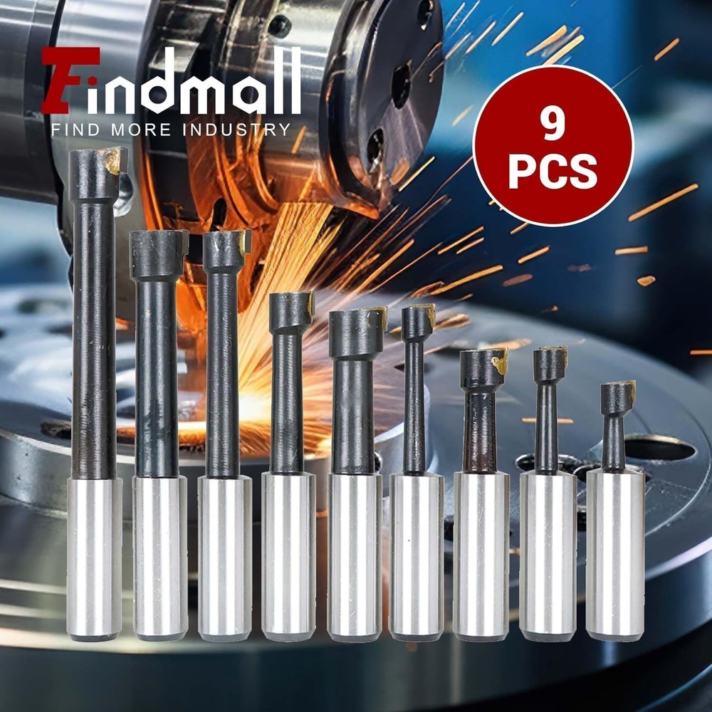2" Boring Head R8 Shank Tool Set, 9pcs boring head set