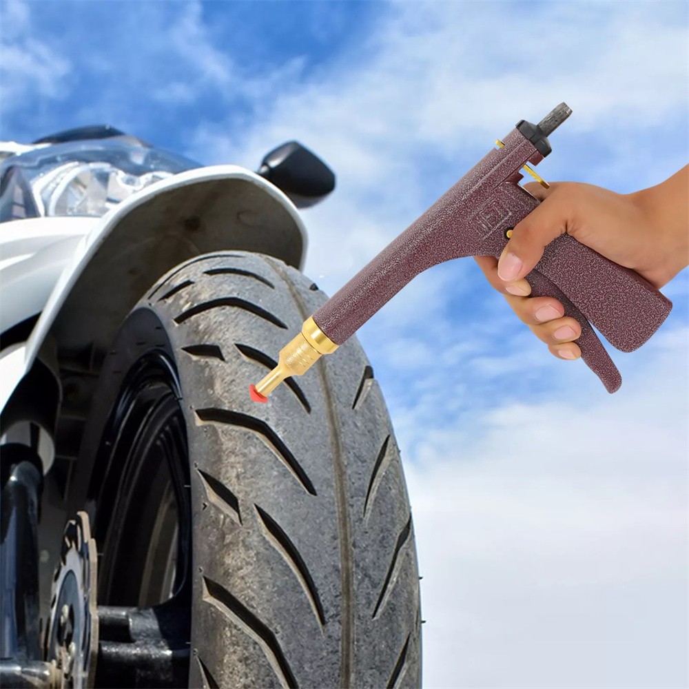 Tire Plugger Tubeless Tire Wheel Repair Gun Kit Mushroom Plug Probe Nozzle