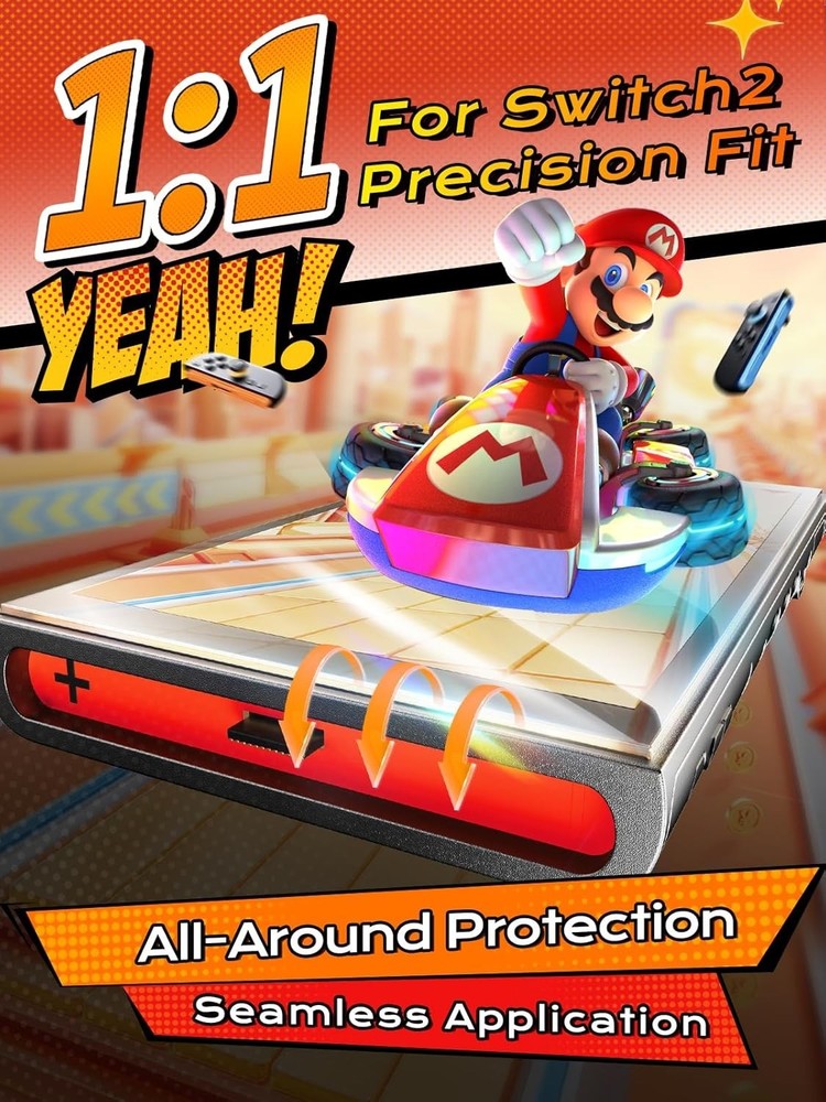 Aerospace-Grade Glass Screen Protector for Nintendo Switch 2