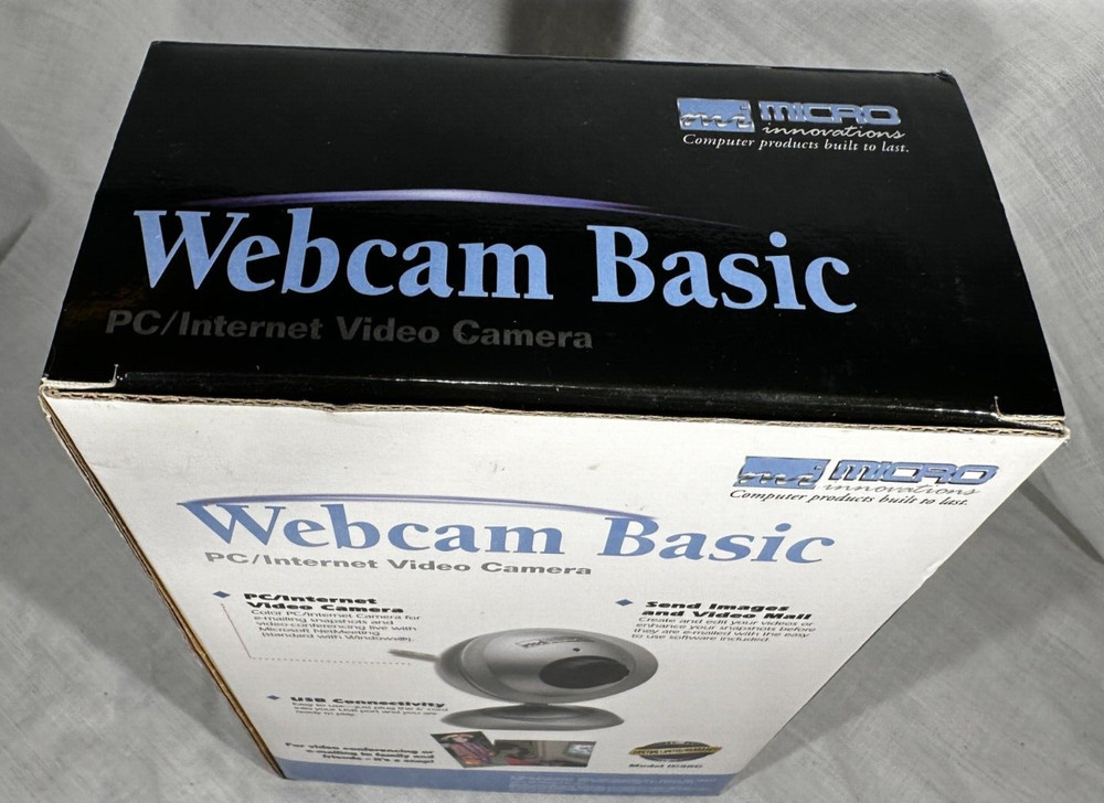 NEW Vintage Micro Innovations Basic Webcam PC/Internet USB Video Camera IC50C