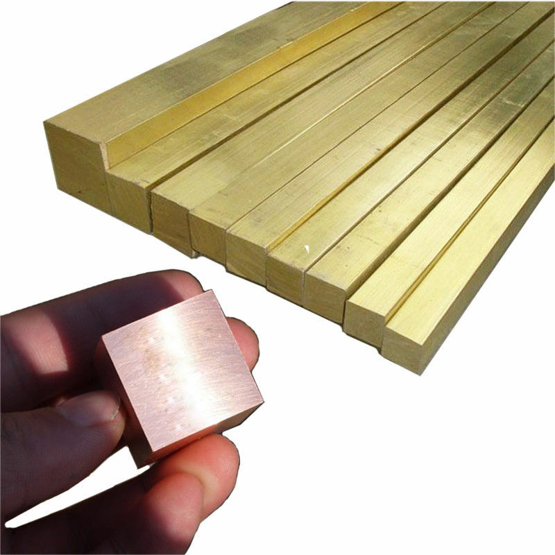 BRASS SQUARE BAR/Cube - SOLID - many Lengths & diameters - lathe milling