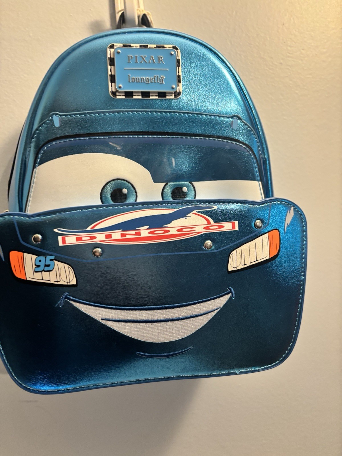 Loungefly Disney Pixar Cars Lighting McQueen Rusteez And Dinoco Bags