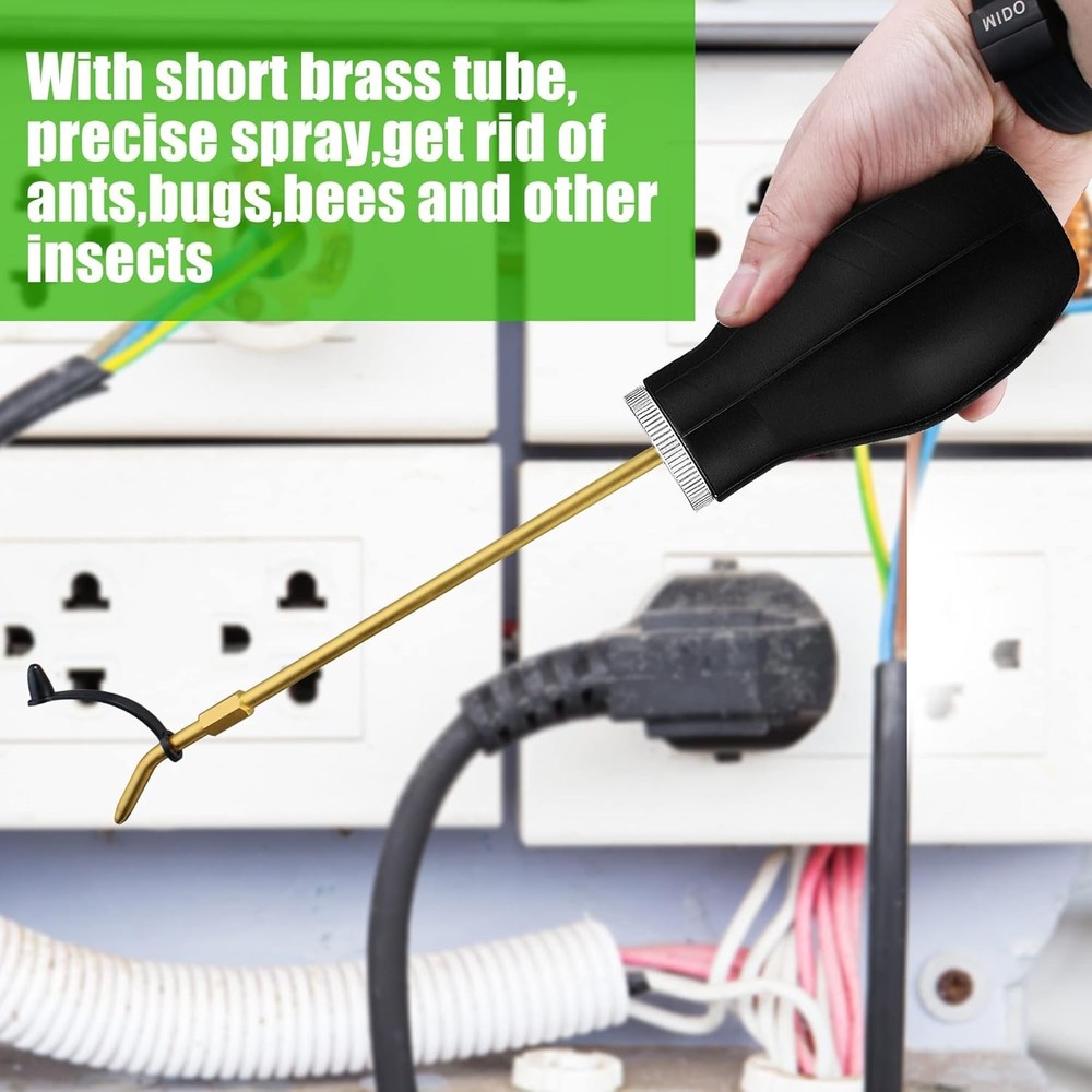 Bulb Duster Sprayer Insect Buster – Handheld, 7" Extendable Applicator Small