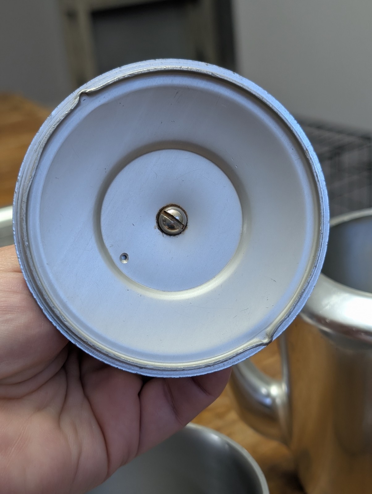 Vintage Aluminum Art Deco Wood Handles MCM Kensington Tea Coffee Set