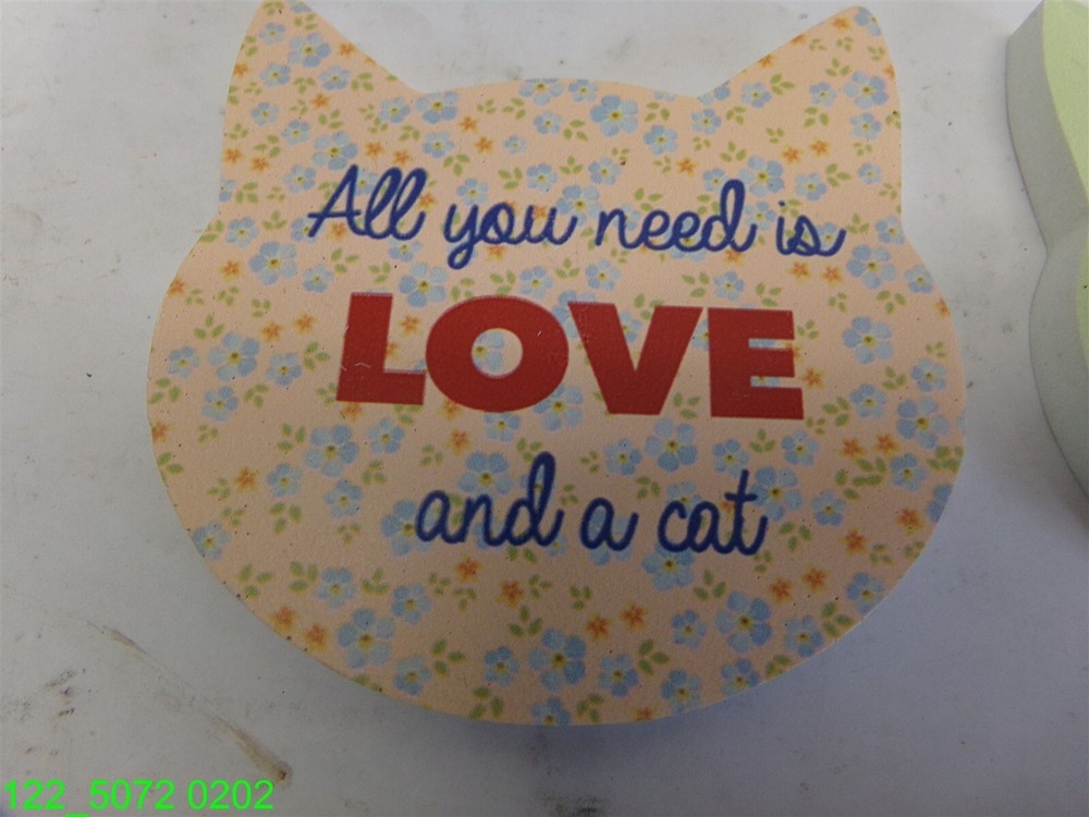 4 pc Cat Love Ceramic Coaster Set RMCSCC