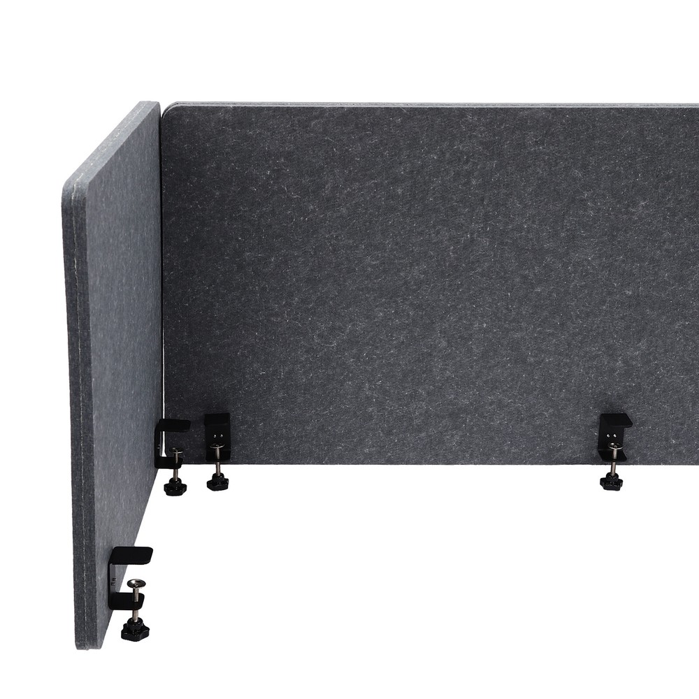 Desk Privacy Divider Clamp-on Table Mounted Office Partition for School Studio