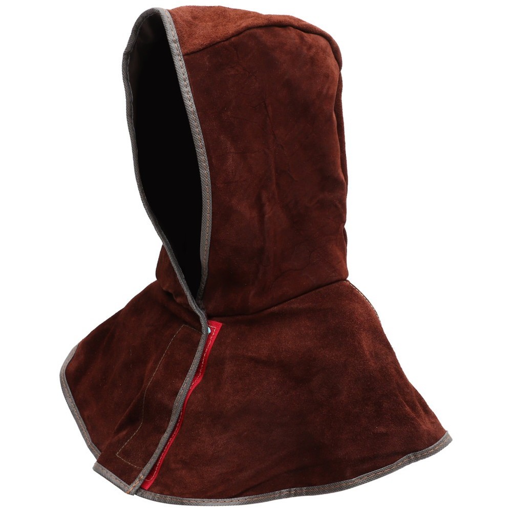 Cowhide Welding Hood Protective Caps With Neck Shoulder Drape