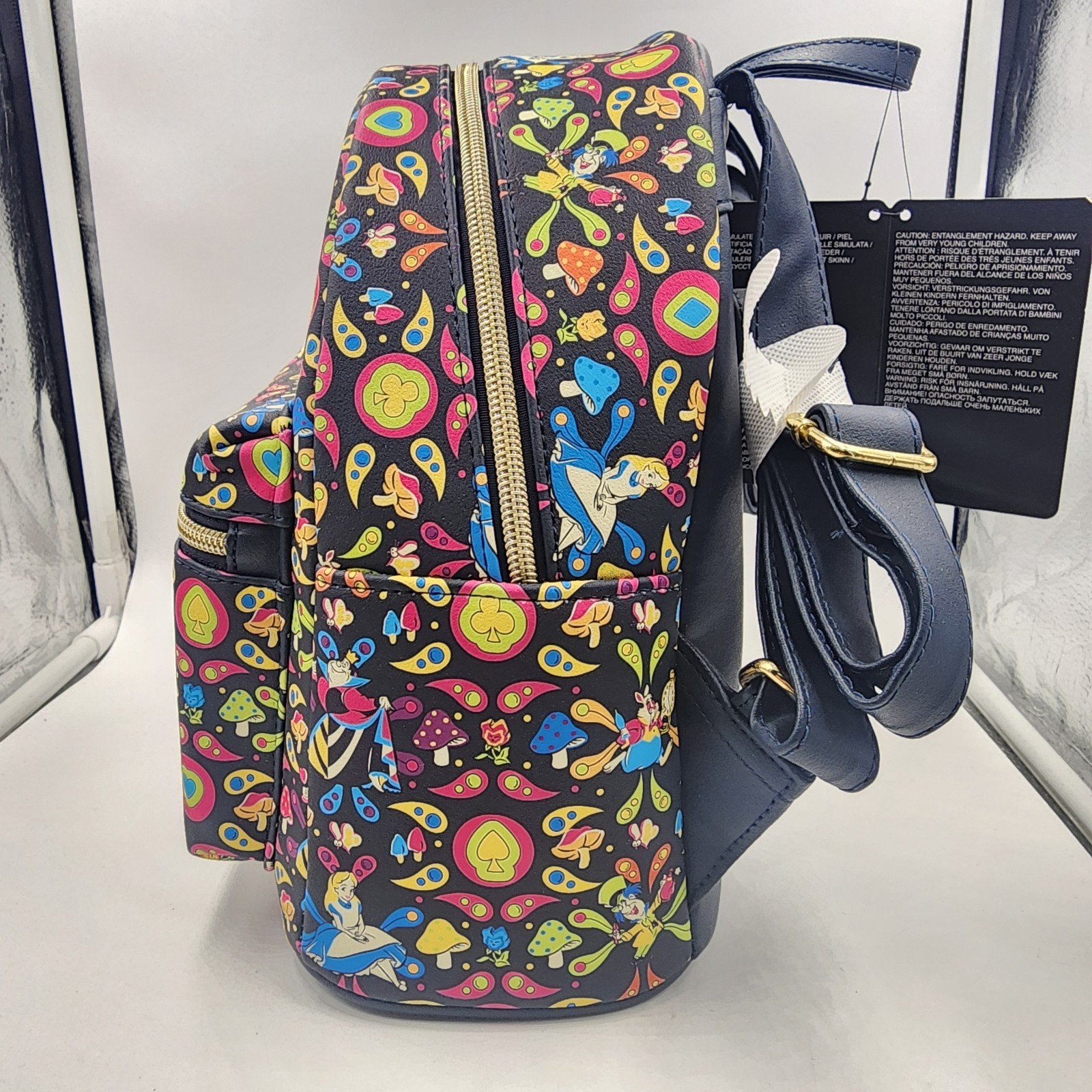 Loungefly Disney Alice in Wonderland Retro Mini Backpack NWT