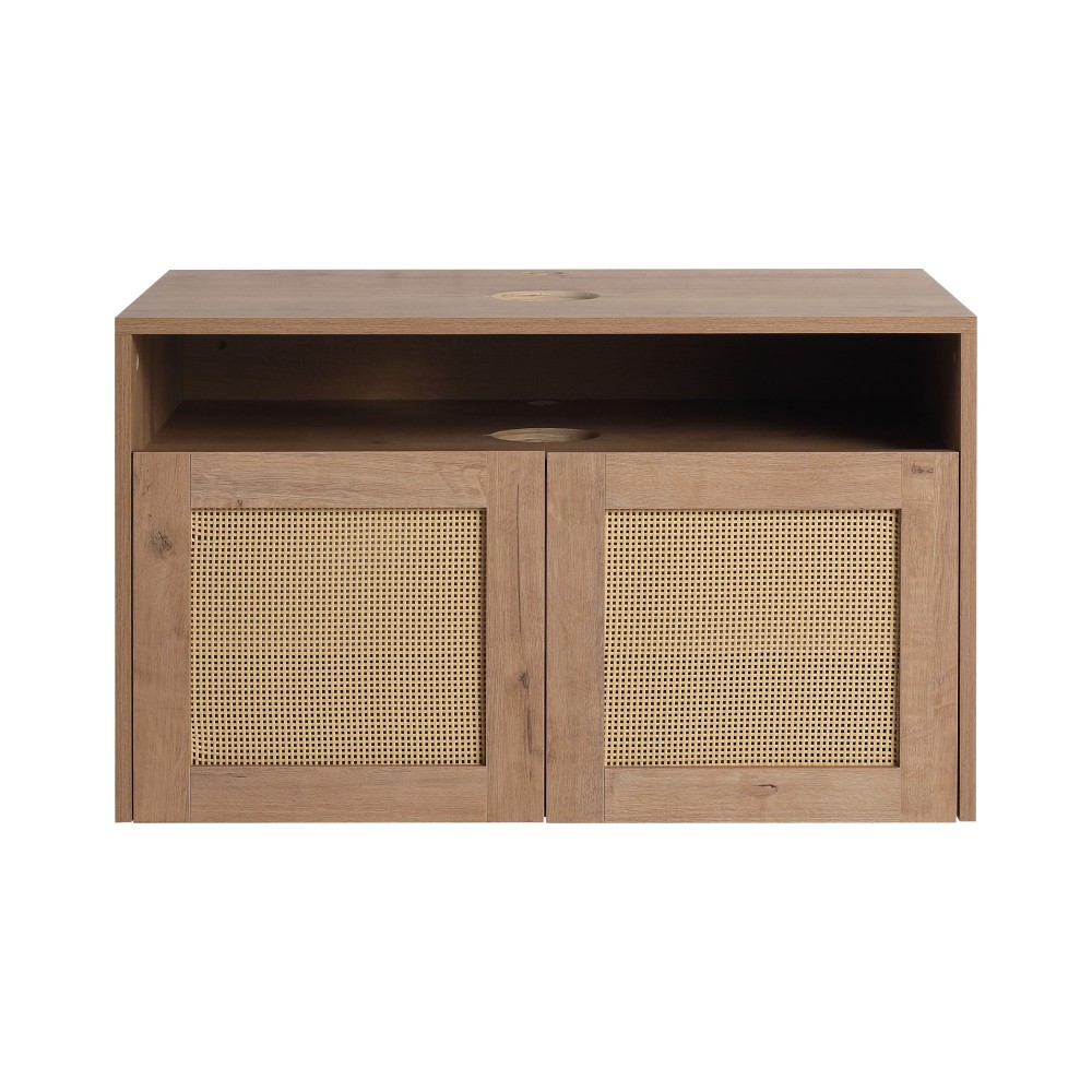 Vanity Cabinet Without Sink Features Soft-Close Doors Floating Design
