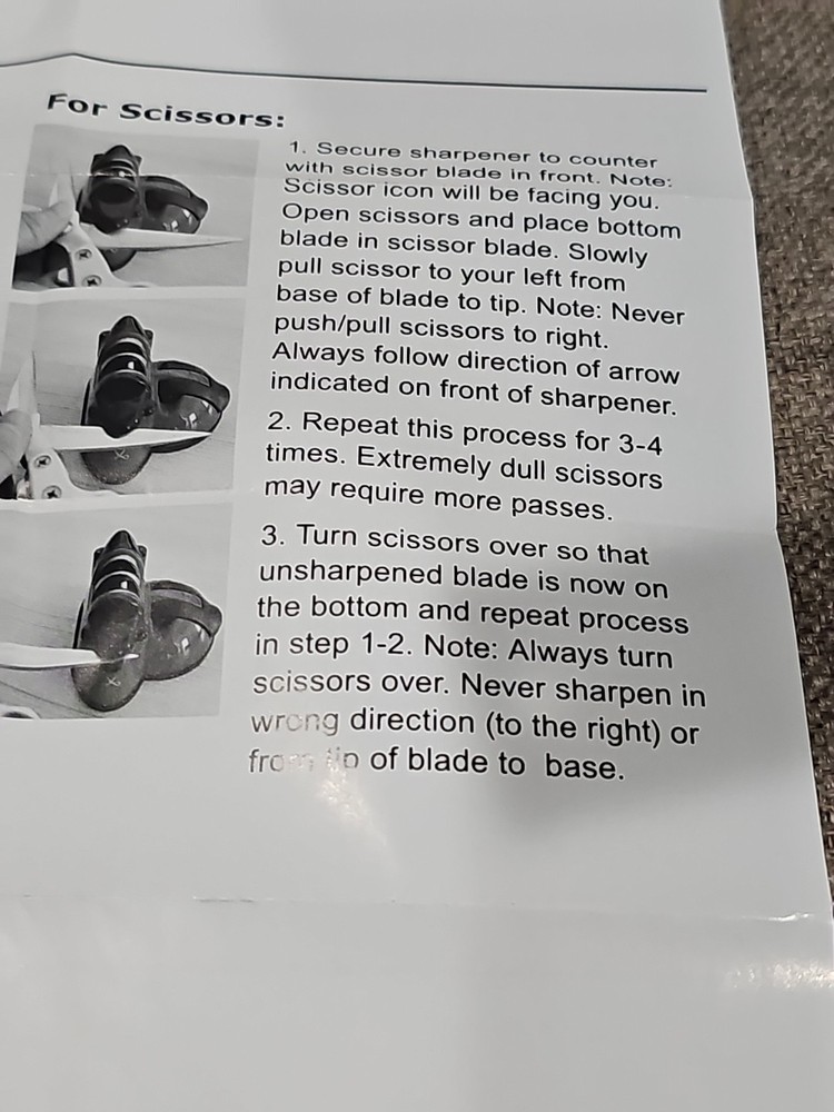 NEW SharpShark Knife & Scissors Sharpener Blue with Suction Base Pull Through