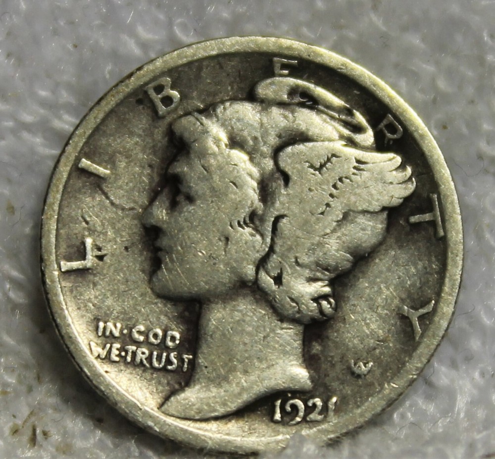 1921 mercury dime
