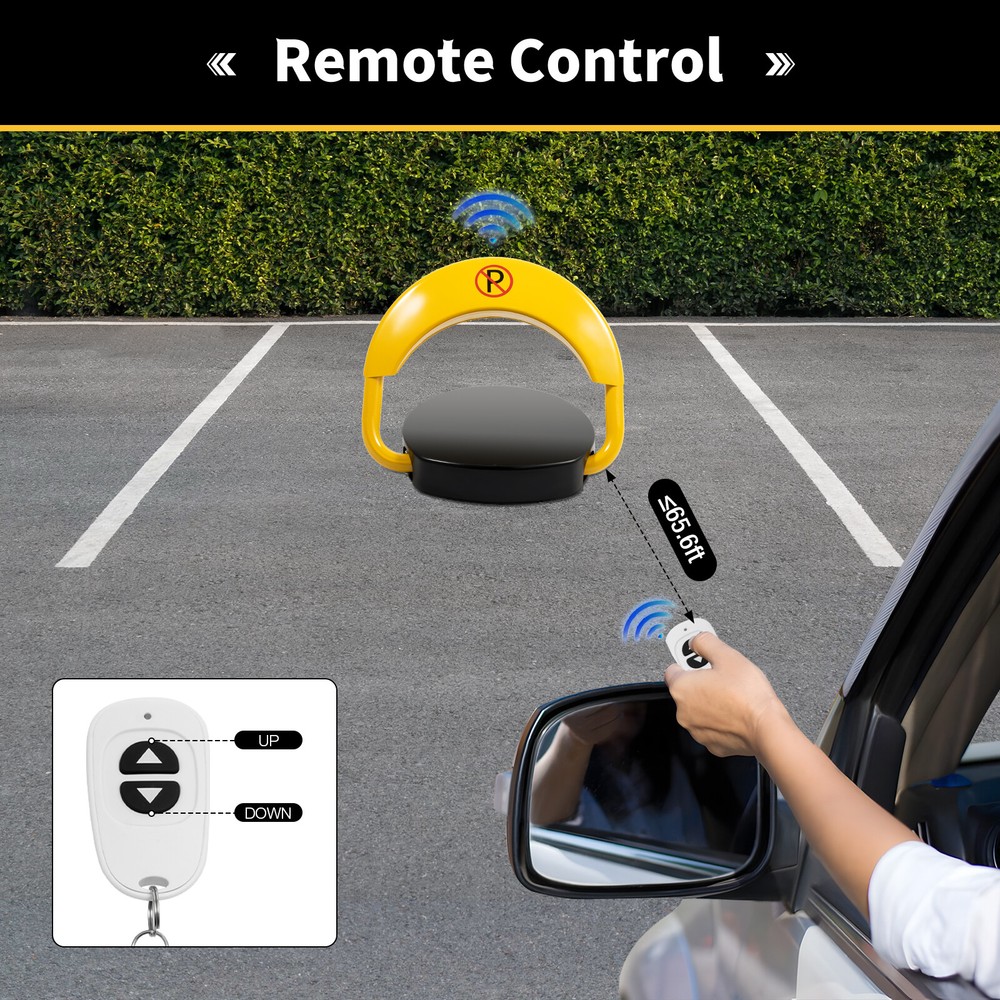Car Parking Lock Automatic Remote Control Foldable Lock Barrier Auto Sensor