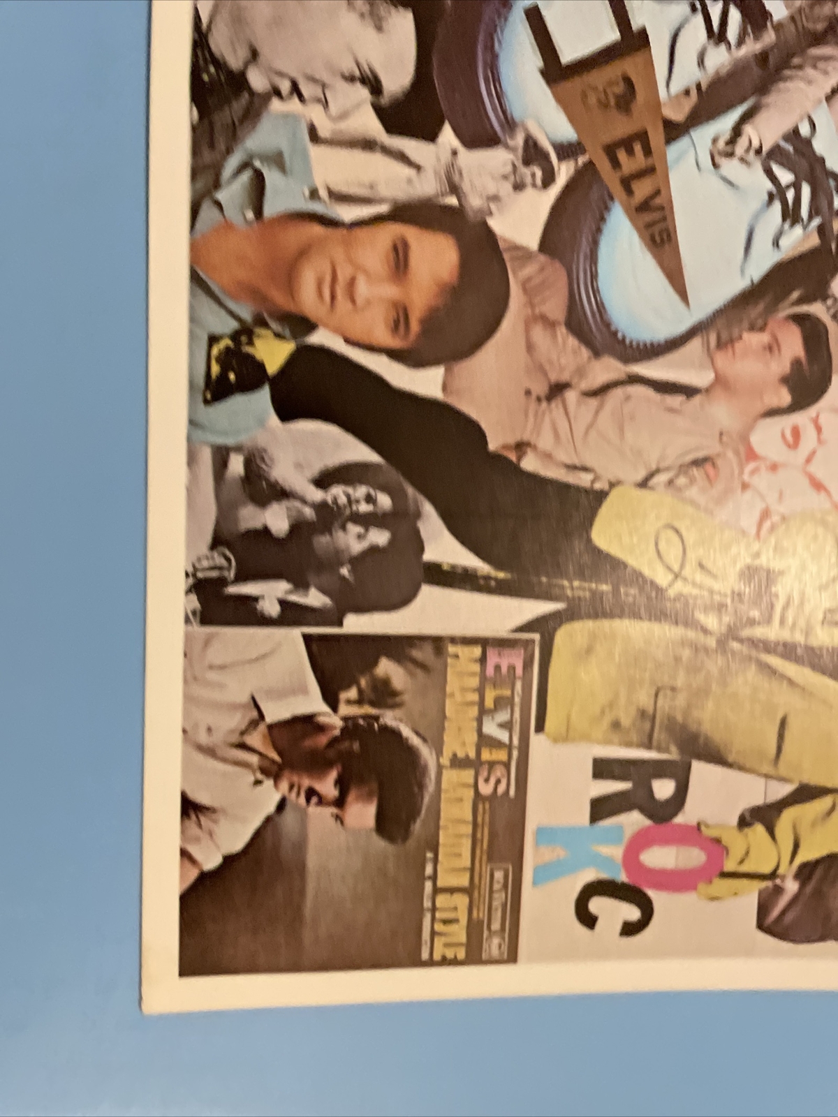 S8 Rare Elvis Presley Collage Poster 1977 Rock Original King Dajalu 28 X 21.5