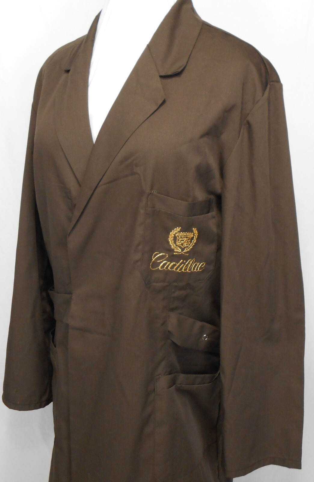 Vintage European Cadillac dealer Service Manager Lab coat uniform 1980's large