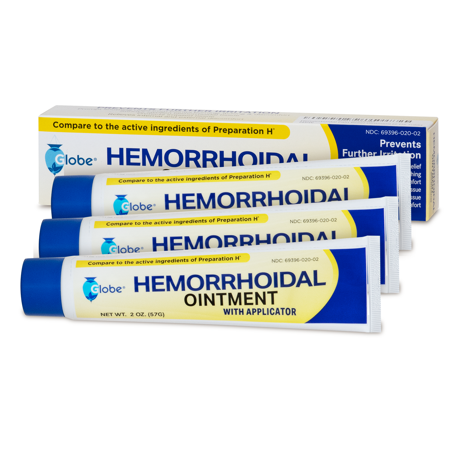 Hemorrhoidal Ointment 2 oz (Compare to PREPARATION H) - 3 pack