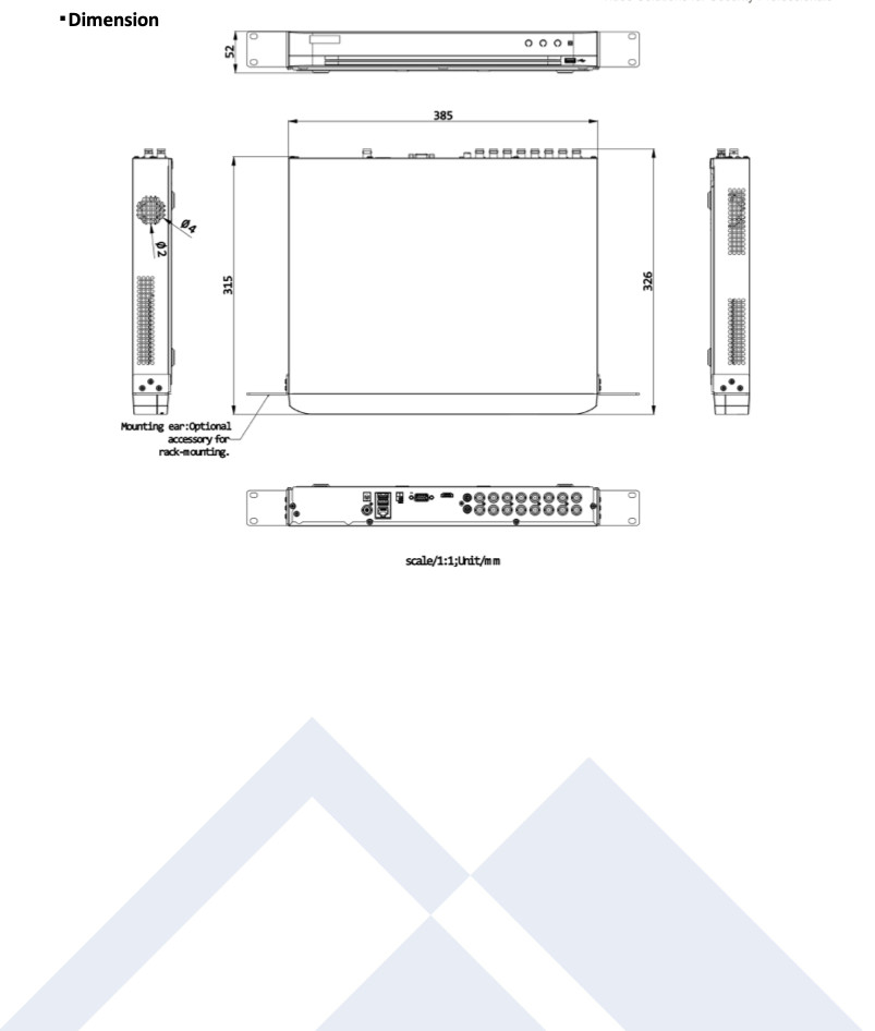 LTD8504D-ST 4CH 4K/8MP TVI/AHD/CVI/CVBS + 4CH IP Up to 4K/8MP Direct Search DVR