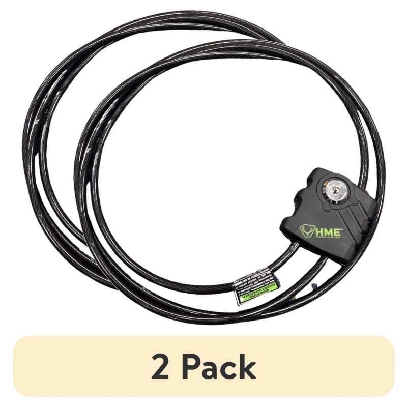 HME Trail Camera 5/16" Cable Lock, 7FT Long