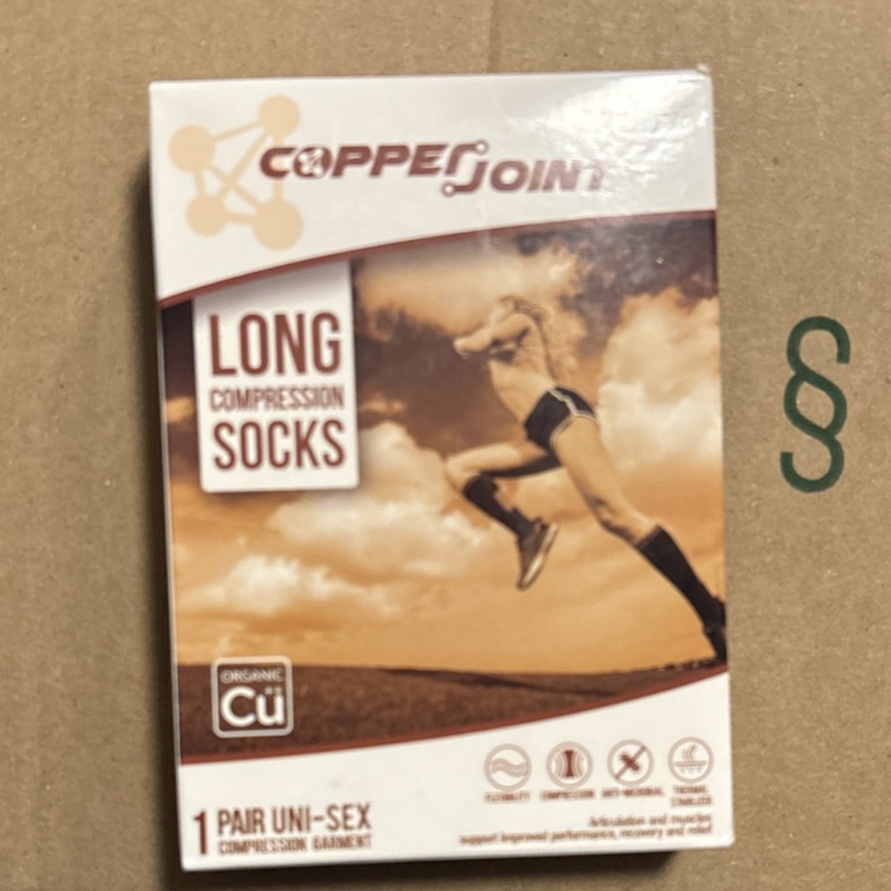 CopperJoint Long Compression Socks/Hose Black Unisex Support Socks
