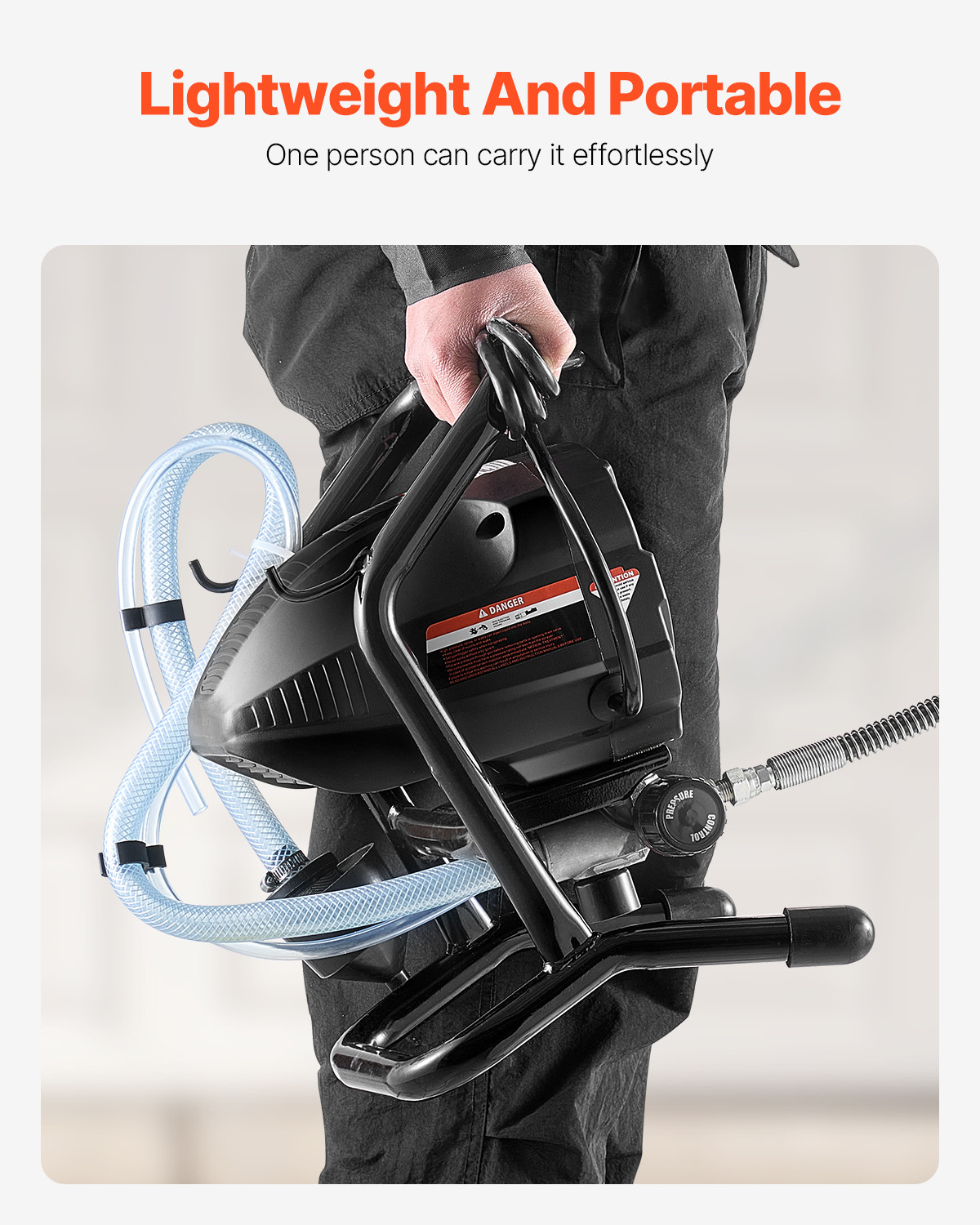 VEVOR Stand Airless Paint Sprayer Electric Paint Sprayer Machine 650W 3000PSI