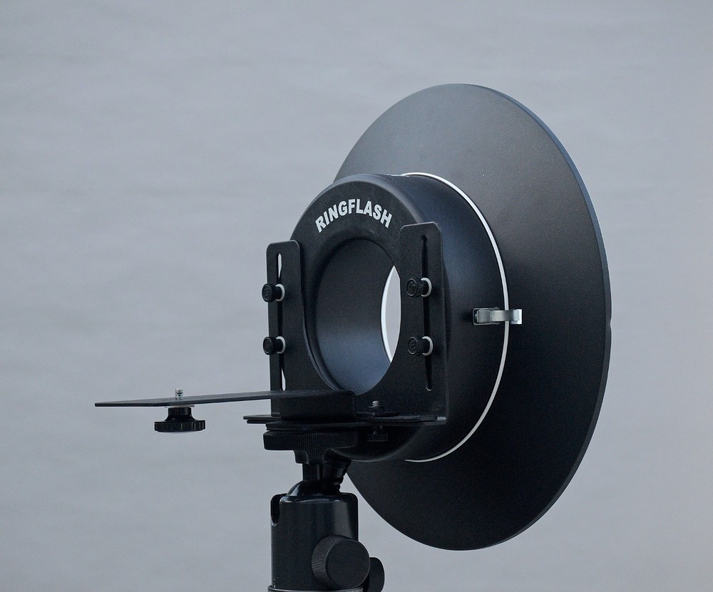 Bowens Ring Flash, 15" Diffuser, Camera Bracket, for Speedotron Black Line