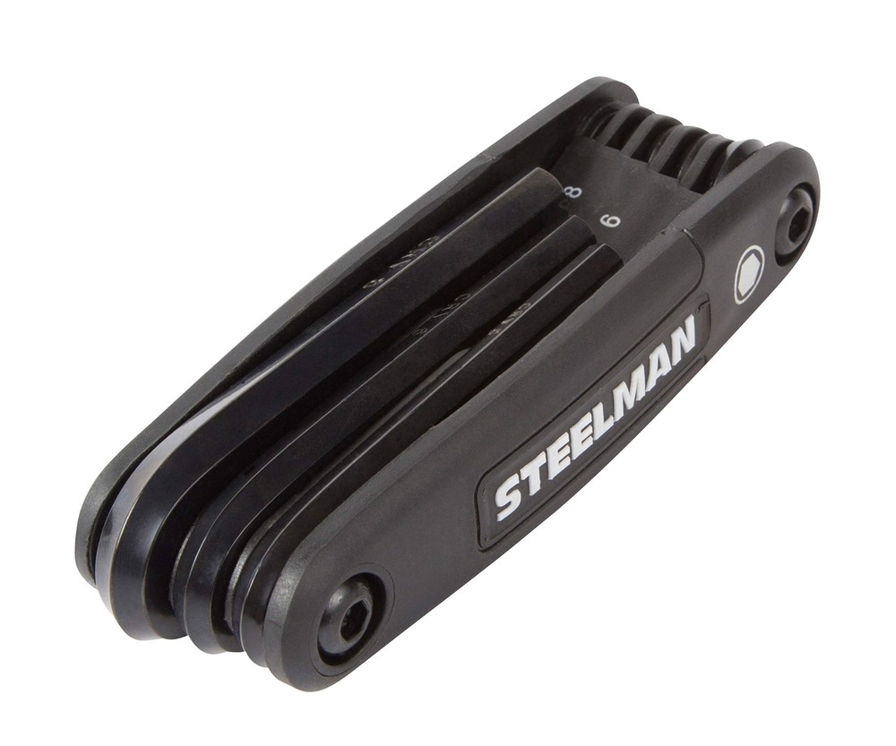 Steelman Portable Folding Hex Key Wrench Metric Multi-Tool, Set Includes 1.5,...