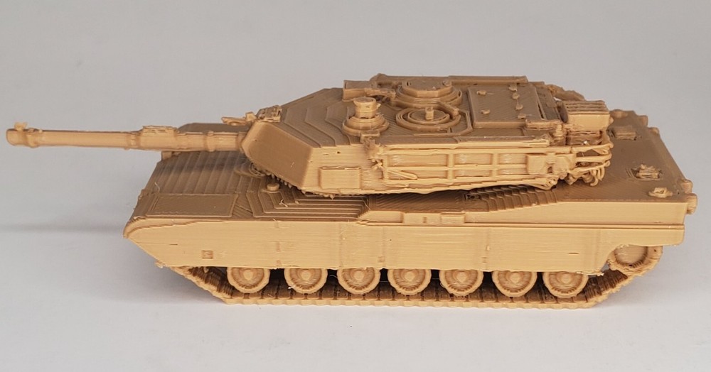 2 Pack - HO Scale - M1A2 Abrams Tank - Moveable Turret- 1:87 Scale - Model Army