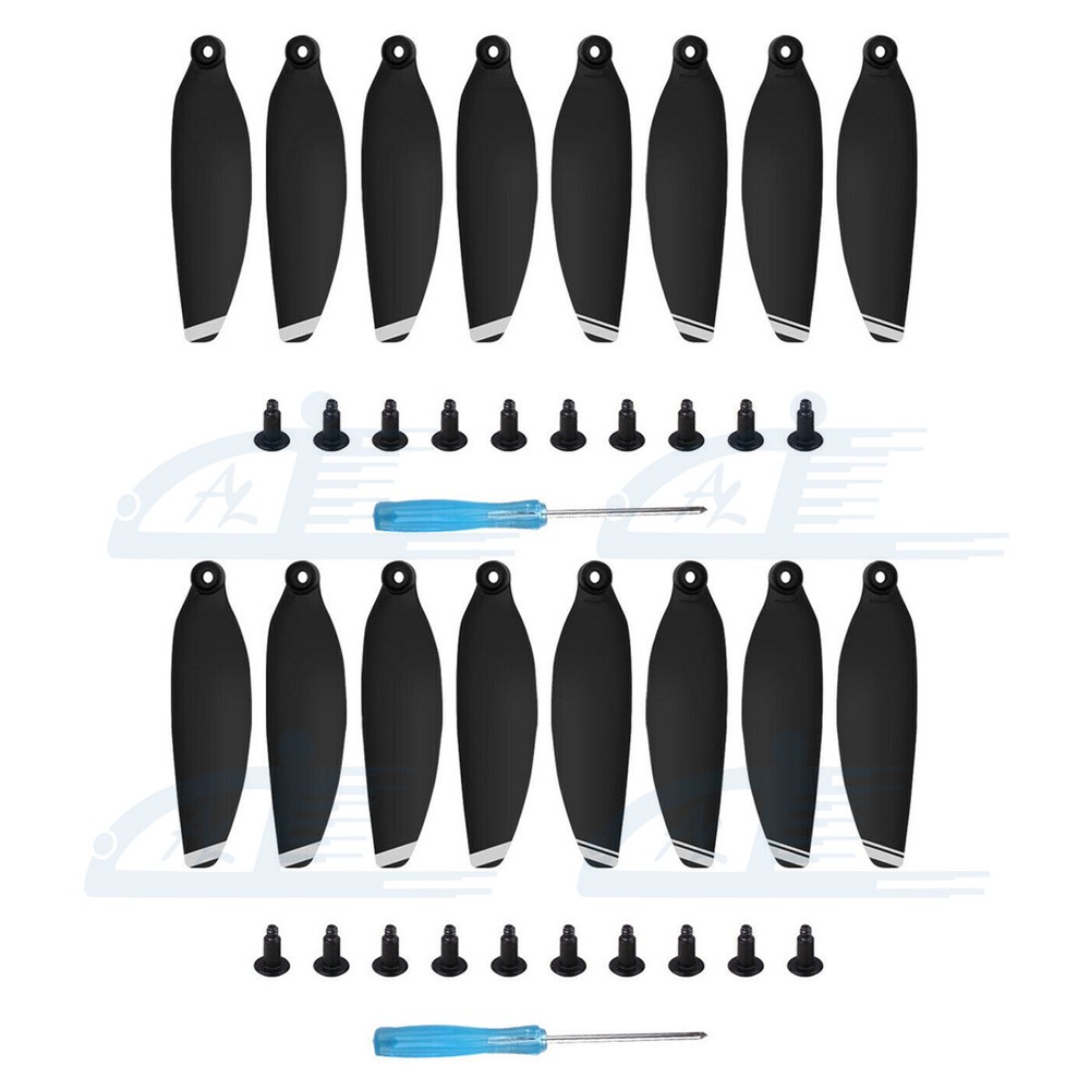 16pc Silver Low-Noise Propellers Foldable Drone Props Blades for DJI Mavic Mini