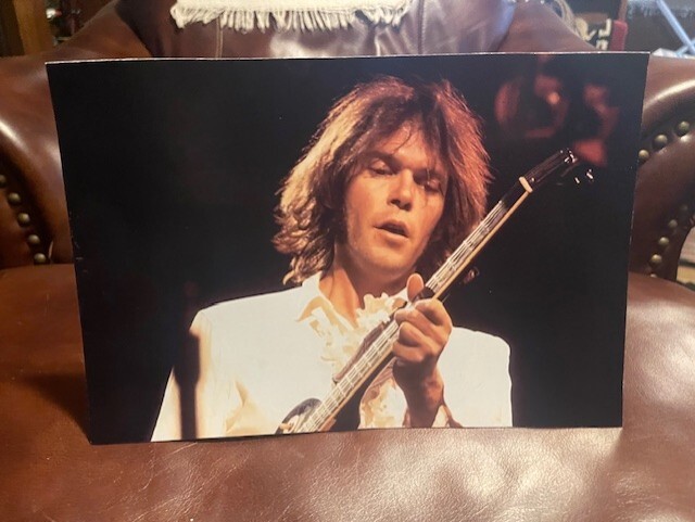 Neil Young 1960s Buffalo Springfield & CSN&Y Tabletop Display Standee 7.5X 10.5"