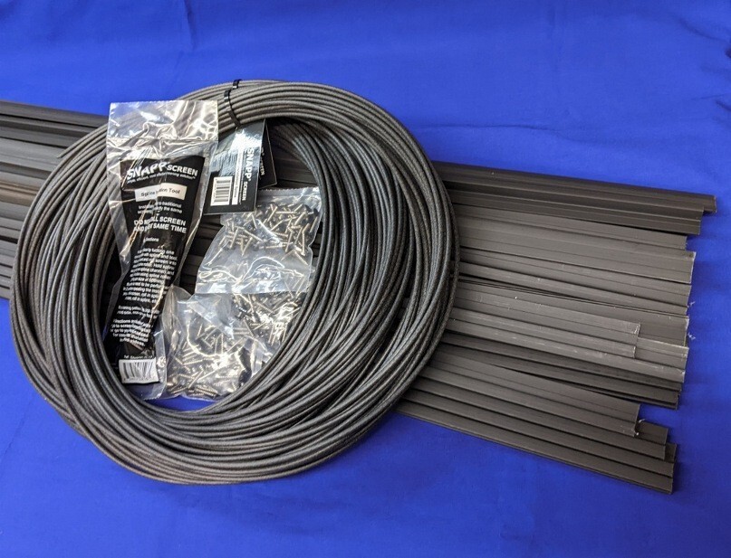 SNAPP® screen PVC Porch Screening Kit (30 Pack - Black)
