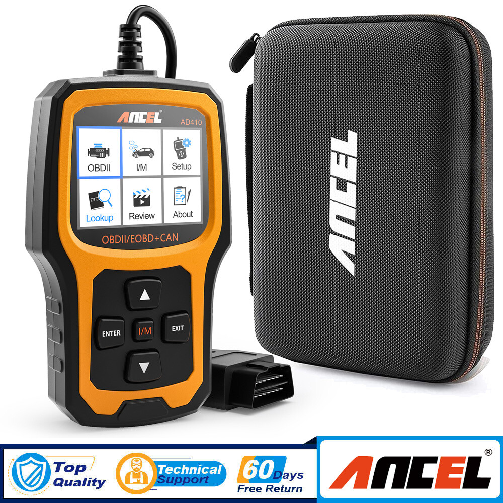 ANCEL AD410 OBD2 Scanner Car Check Engine Code Reader + Protective Storage Bag