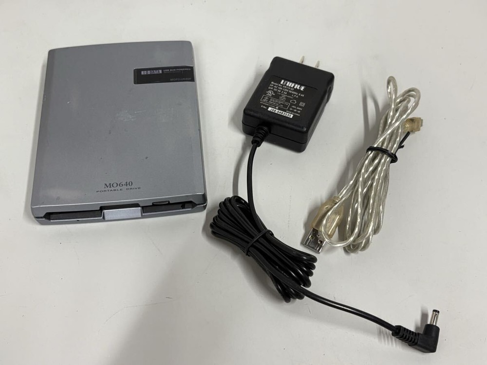 I-O DATA MO Drive MOP2-U640P 640MB USB External Storage Device Tested