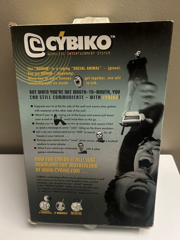 Cybiko Wireless Inter-Tainment System Handheld Computer Yellow Vintage