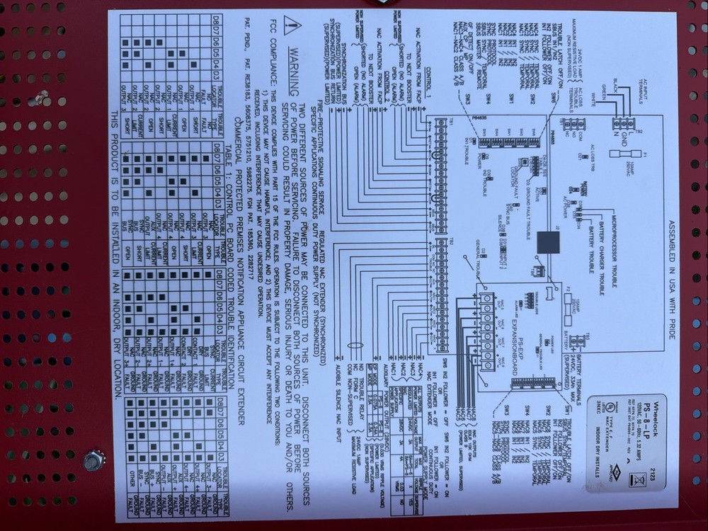 Wheelock PowerPath PS-8-LP Power Supply