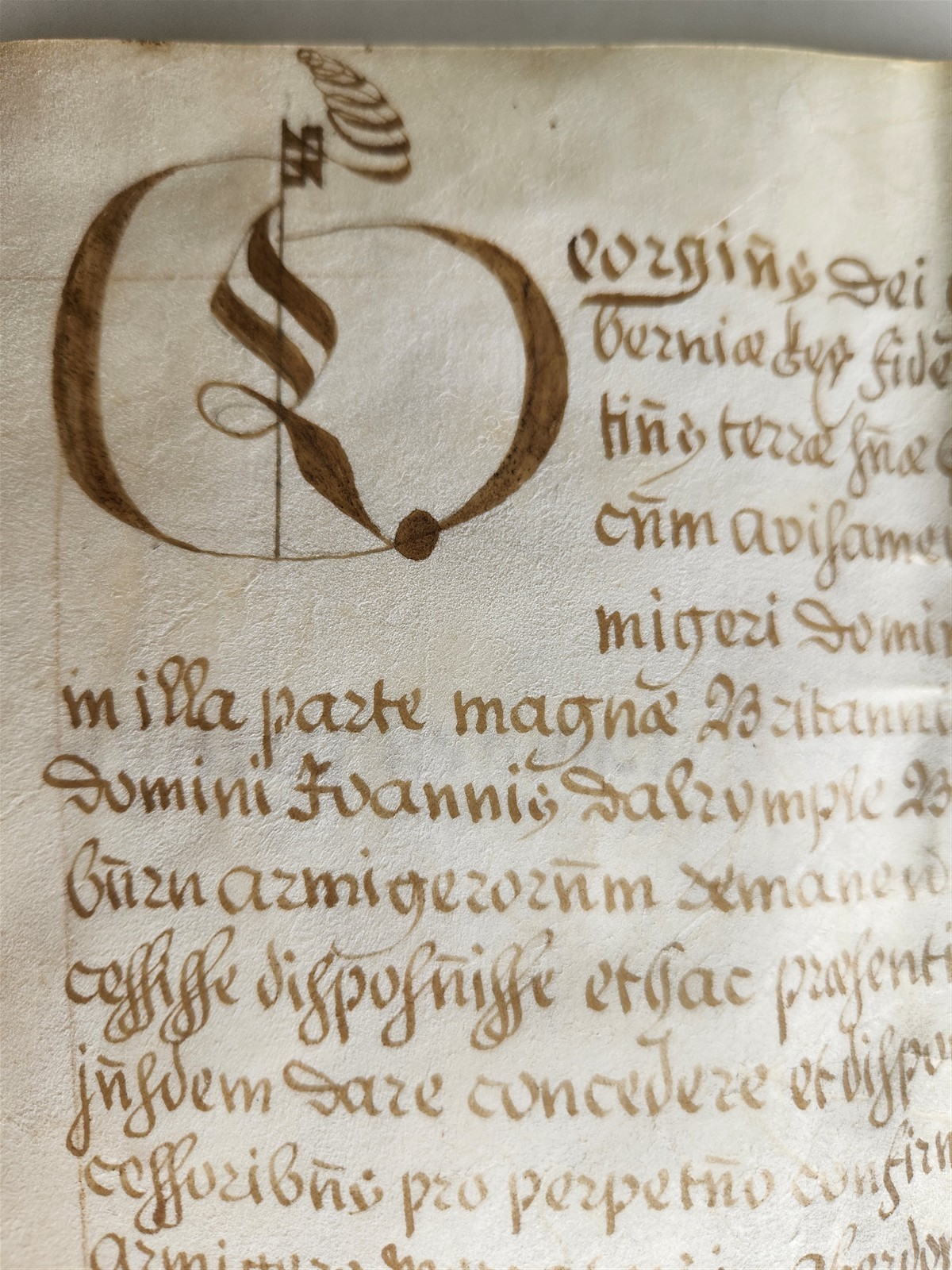 1795 MANUSCRIPT on VELLUM ANTIQUE LATIN LEGAL DOCUMENT 14 pp. EDINBURGH SCOTLAND