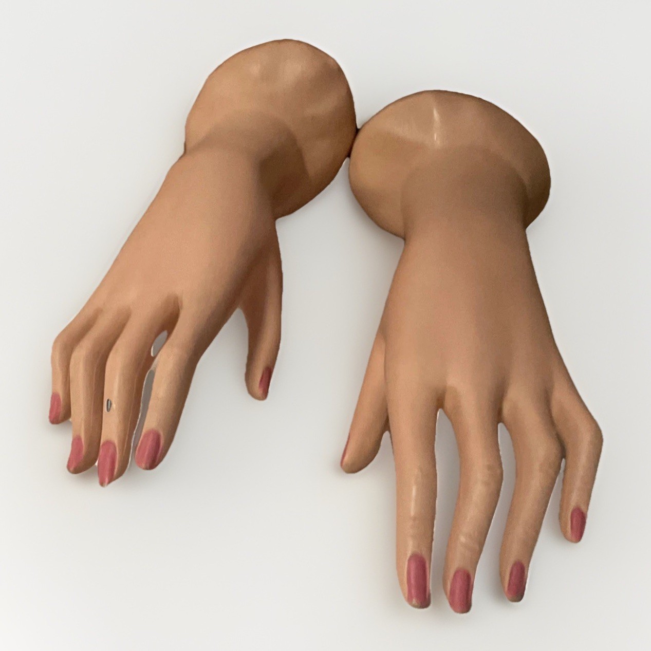 Antique/Vintage French Style Mannequin Hand Pair, 11-11.75”Tall