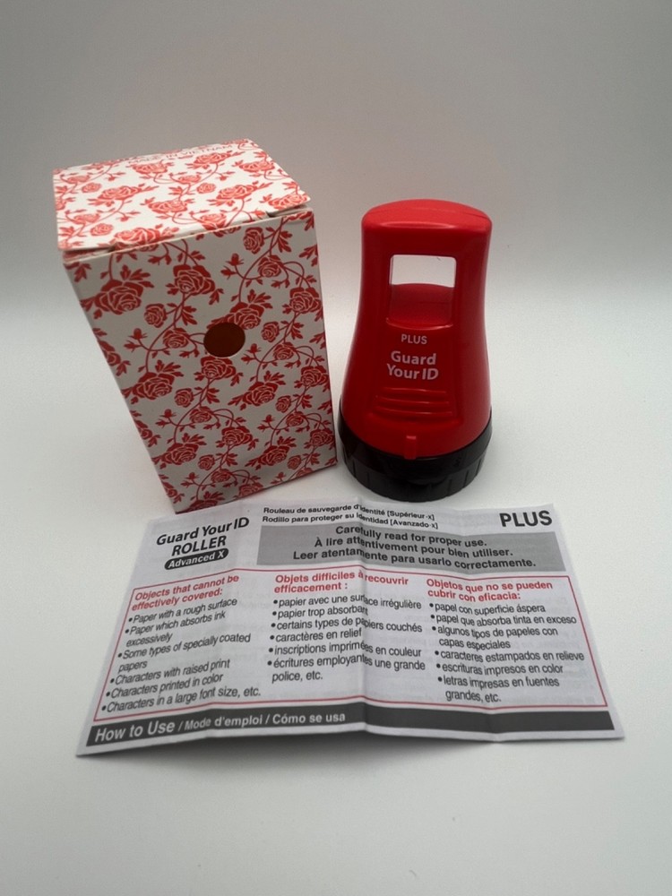 Guard Your ID Advanced X Roller Plus Identity Theft Prevention Security Stamp