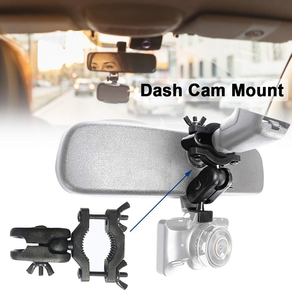 CALIDAKA Car Interior Holder Camera Bracket Auto Driving free size, Black