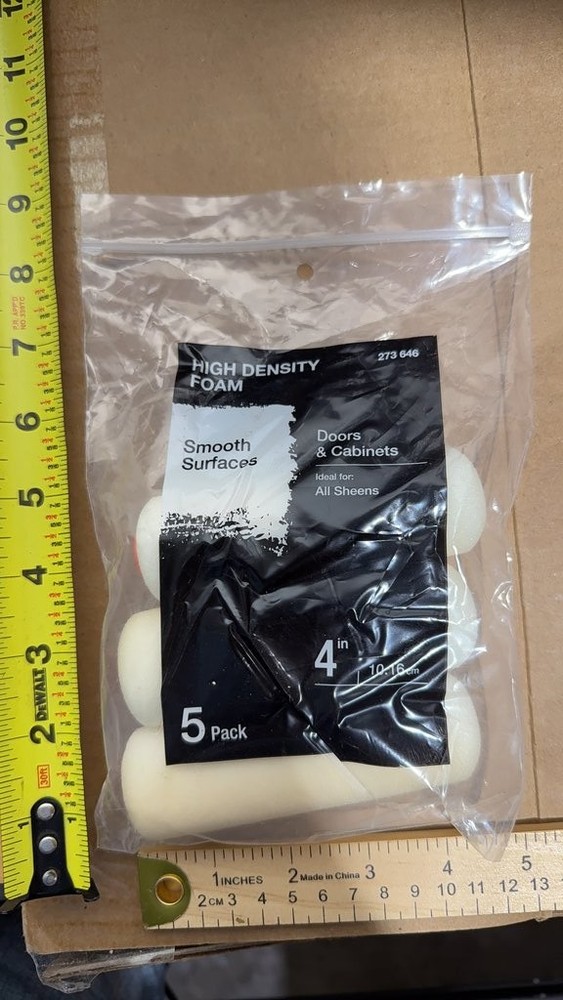 High-Density Foam Roller Covers 4-inch 5 Pack