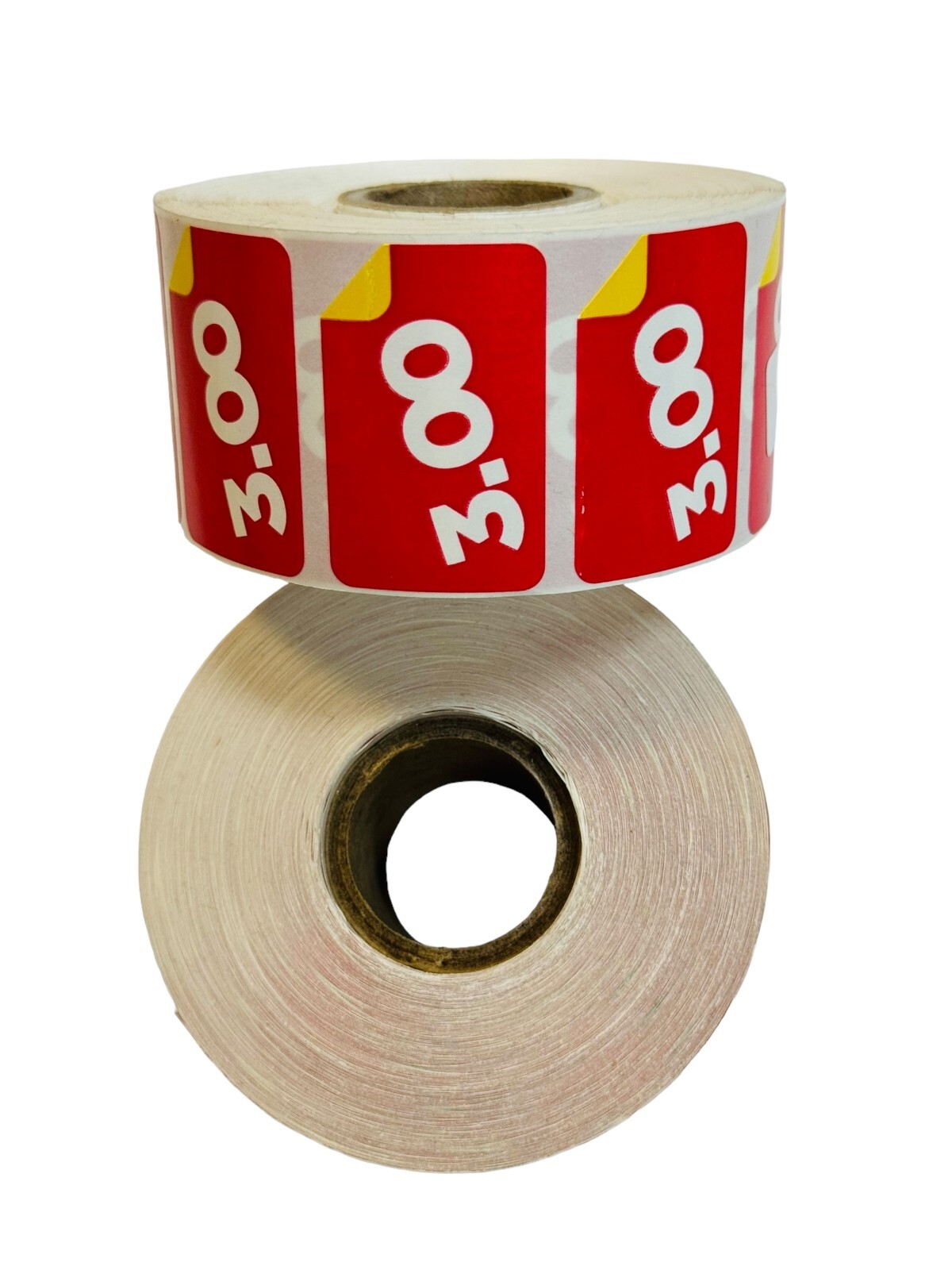 1000 1.5"x1" $3.00 Books Price Point of sale Red & Yellow Labels Stickers