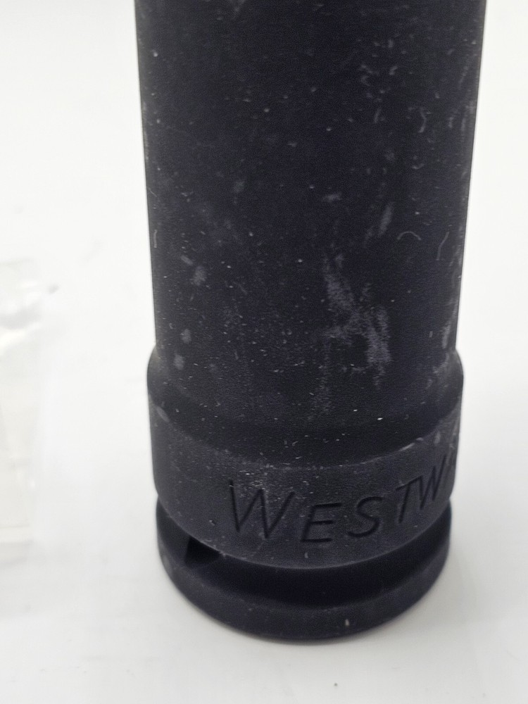 Westward 21WK95 Socket Size 15/16 Drive Impact Socket, Deep Socket, Black Oxide