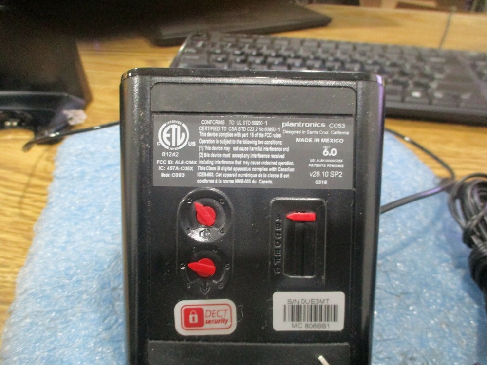 Plantronics Model: C053 Charging Base (Only) with AC Adapter