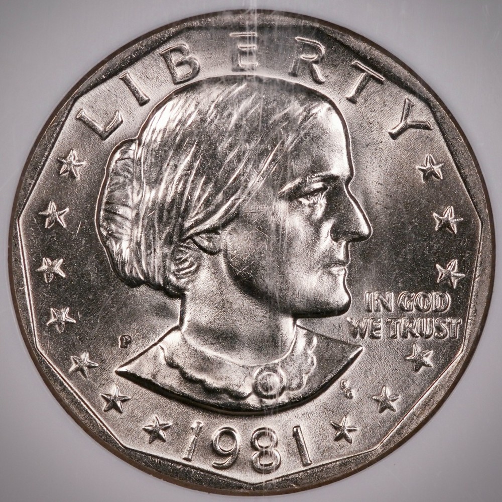 $1 1981 P Susan B Anthony SBA NGC MS67
