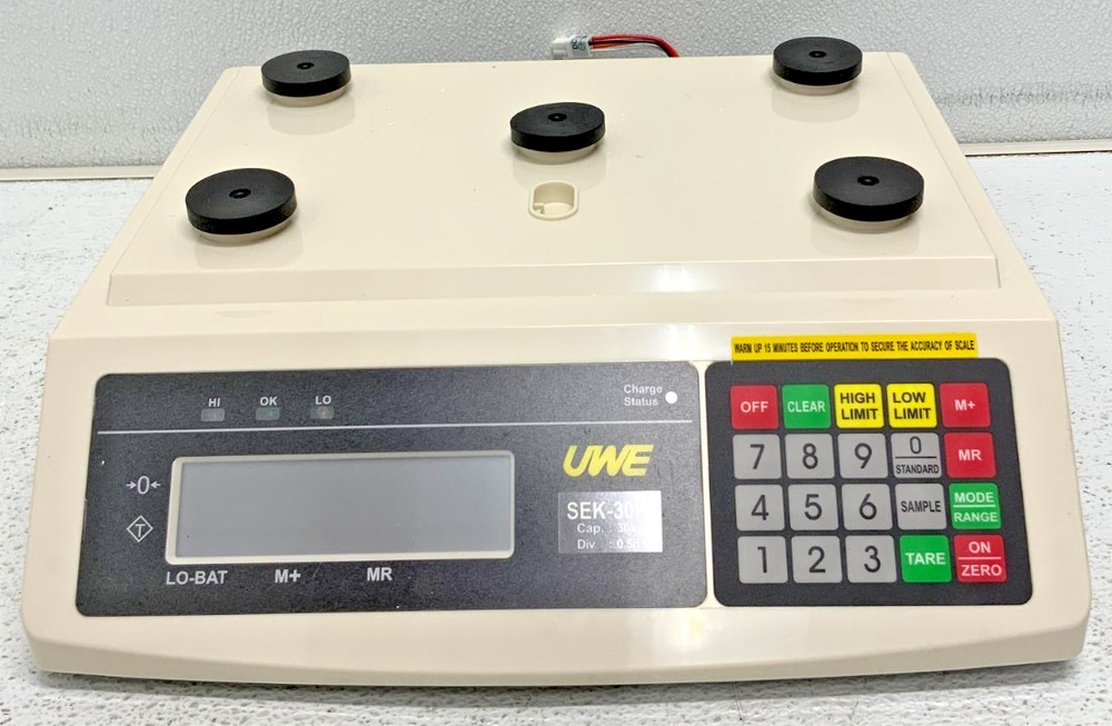 New UWE SEK-30K Checkweighing Scale 30kg Max w/ Indicator Stack Light Post 66D