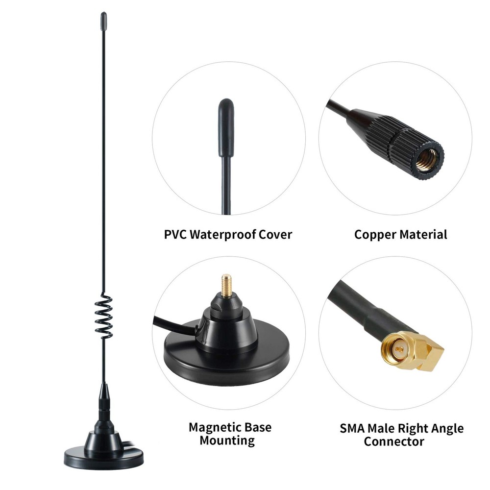 High Gain Long Range Magnetic Base Replacement Antenna Compatible with Garmin...