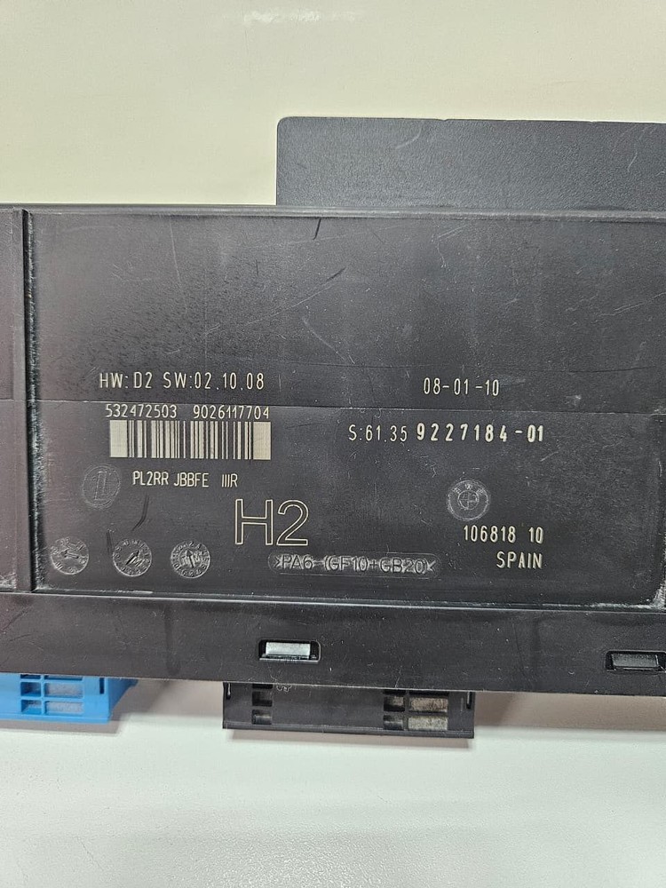 2010-2015 BMW X1 E84 Body Control Module H2 9227184 OEM